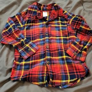 Carters flannel boys 2t button down